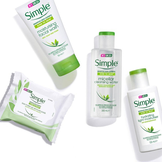 Simple eye makeup remover pads 30 pads (British brand)