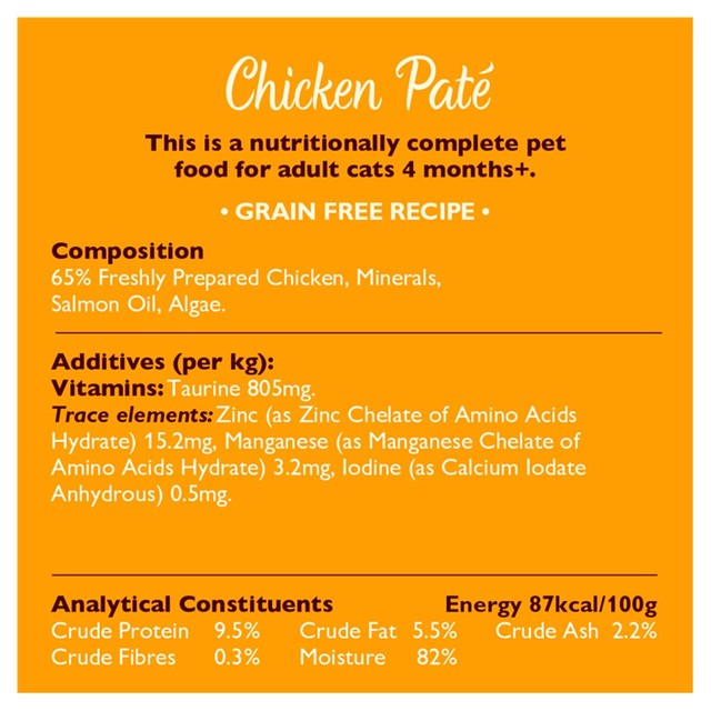 Lily's Kitchen cat pate selection multipack 8 x 85g, UK version