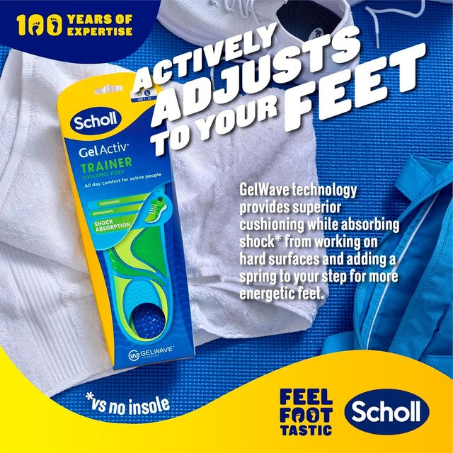 Scholl Gel Activ Trainer Insoles Small (British brand)