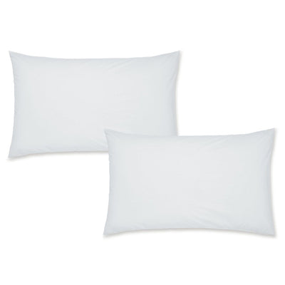 M&S Catherine Lansfield Easy Iron Percale Pillowcase Pair White Bedding 50x75cm- Buy online at McGrocer