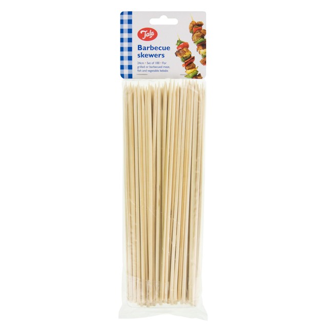 Tala bamboo kebab skewers 25.5cm long (British brand)