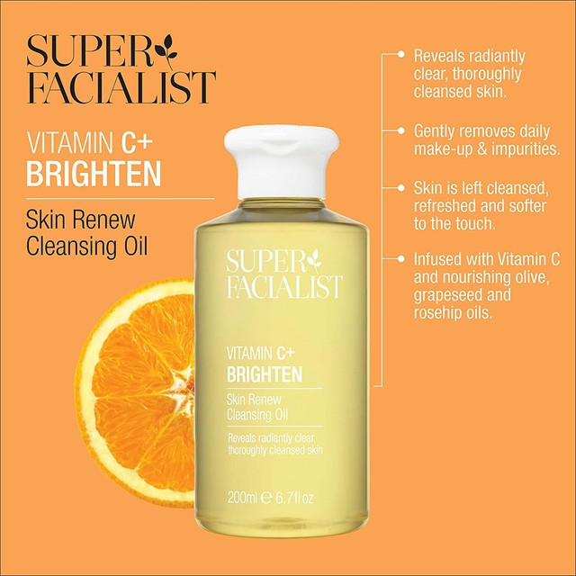 Super Facialist Vitamin C Cleansing Oil 200ml (British brand)