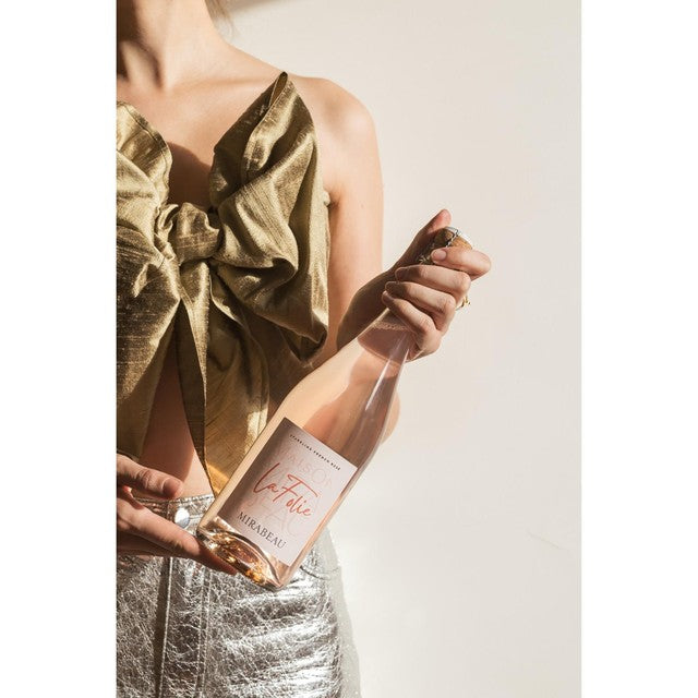 Mirabeau La Folie sparkling rosé wine Brut 75cl, imported from the UK
