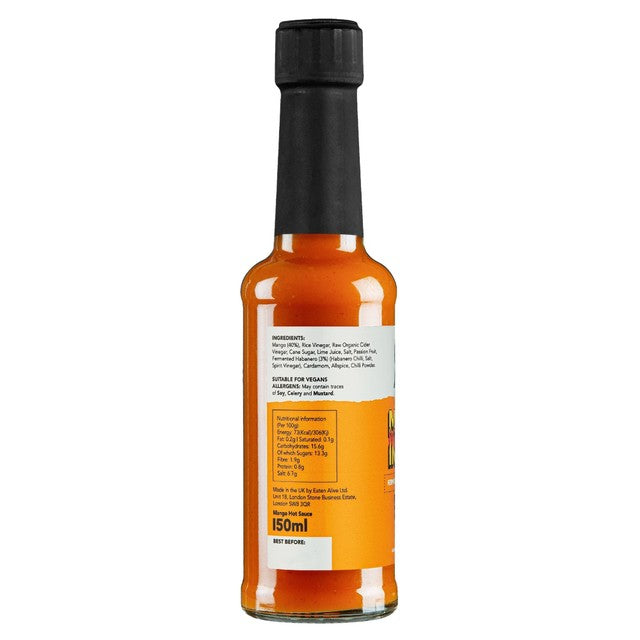 Eaten Alive Mango Inferno fermented hot sauce (British brand)