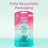 Wilkinson Sword myIntuition Smooth Sensitive Quattro disposable razors 3 per pack (British brand)