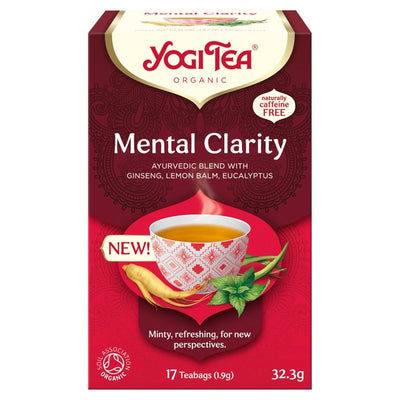 M&S Yogi Tea Organic Mental Clarity Ayurvedic Herbal Tea 17 Bags- Buy online at McGrocer