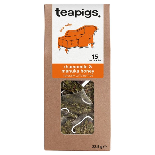 Teapigs chamomile honey tea herbal infusion 15 count - British product