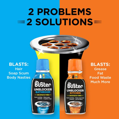 Buster Badezimmer Abflussreiniger Mighty 1 Dosis 300ml