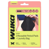 WUKA Reusable Period Pads Medium Flow 2 per pack (British brand)
