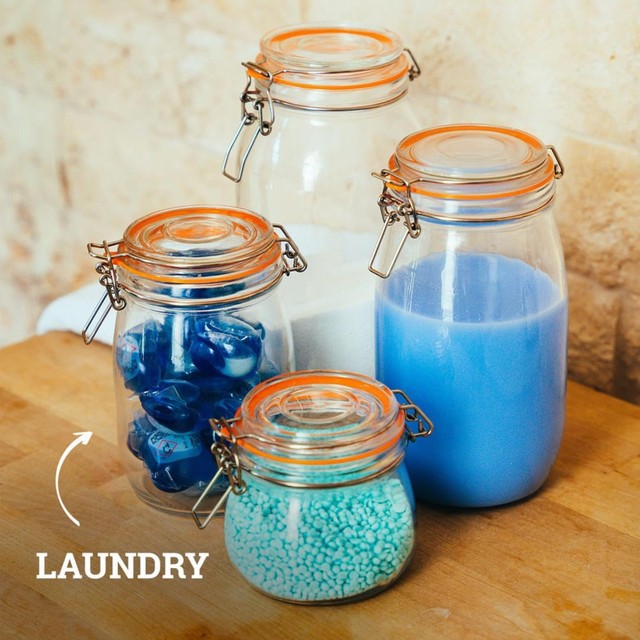 Tala 750ml airtight lever arm storage jar (British brand)