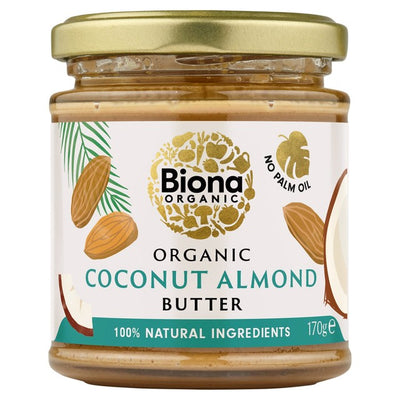 M&S Biona Organic Coconut Almond Butter Smooth Nut Butter Spread 170g- Buy online at McGrocer