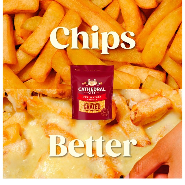 Cathedral City Mature Grated Cheddar Cheese 180g - British product