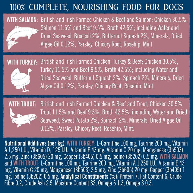 Butcher's dog food trays mixed varieties 24 x 150g - British product