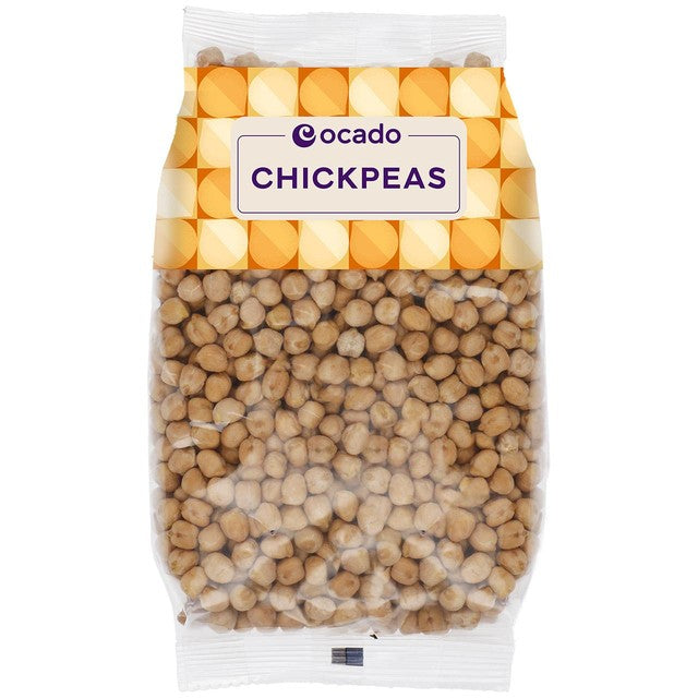Ocado chickpeas 500g, imported from the UK