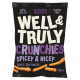 Well & Truly Spicey & Nicey Crunchies crisps 30g (British brand)