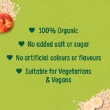 Organix banana, peach and apple baby muesli 200g, imported from the UK