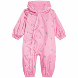 M&S girls strawberry hooded puddlesuit 3-6 months, imported from the UK