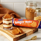 McVitie's Ginger Nuts sweet biscuits 250g, imported from the UK