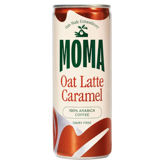 Moma caramel oat latte 250ml can, imported from the UK