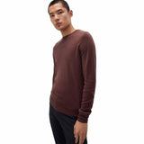 M&S men's cashmilon crew neck jumper Burgundy S, imported from the UK