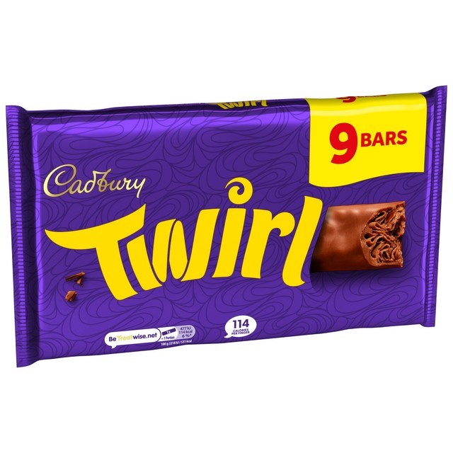 Cadbury Twirl chocolate bar multipack, UK version