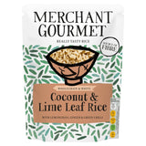 Merchant Gourmet Coconut Lime microwave rice 250g, imported from the UK