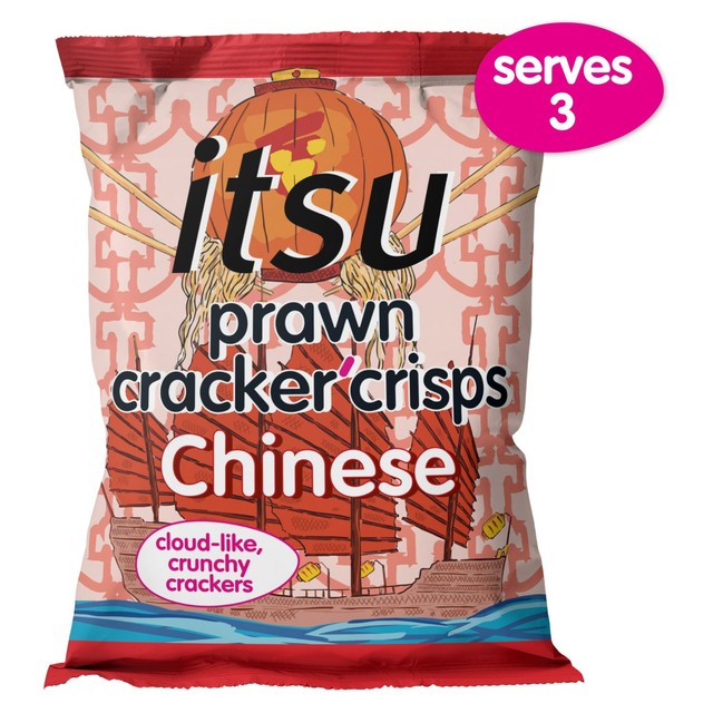 Itsu hoisin prawn crackers sharing bag, UK version