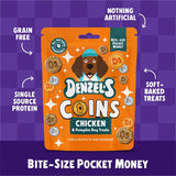 Denzel's Coins Chicken & Pumpkin Dog Treats 90g - British product