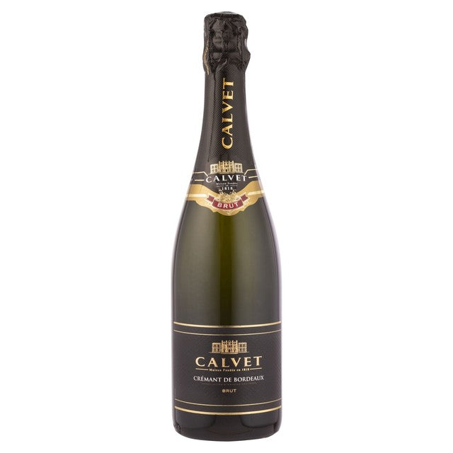 Calvet Cremant Bordeaux Brut sparkling wine 75cl - British product