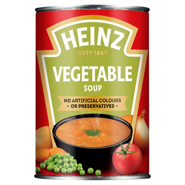 Heinz canned vegetable soup 400g - British product