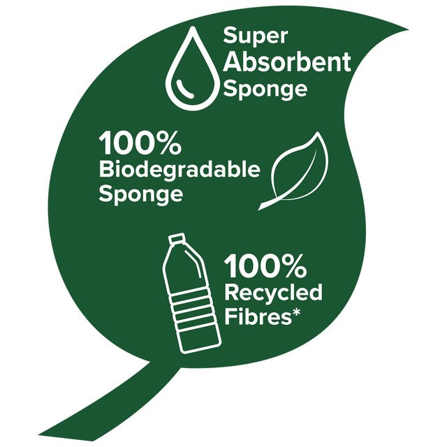 Spontex biodegradable unwrapped sponge scourer (British brand)