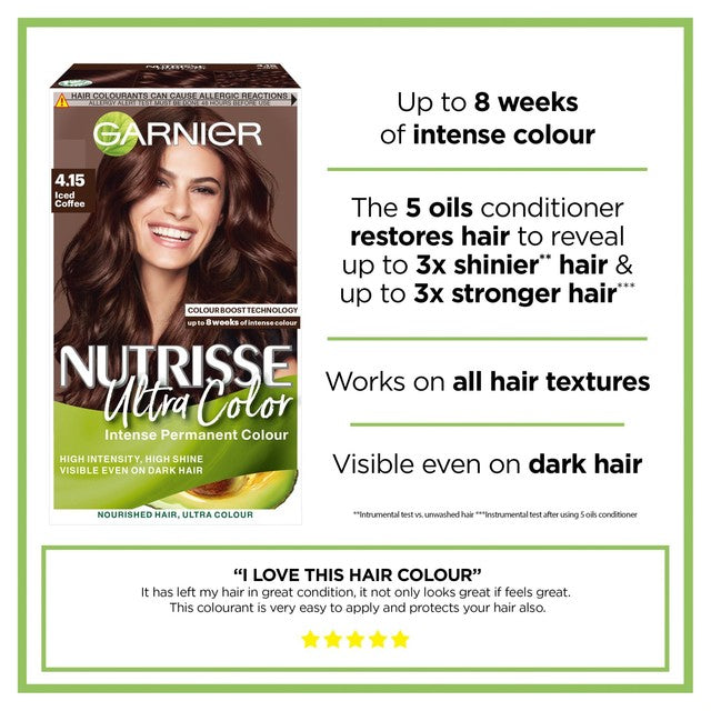 Garnier hair dye 4.15 Iced Coffee, UK version
