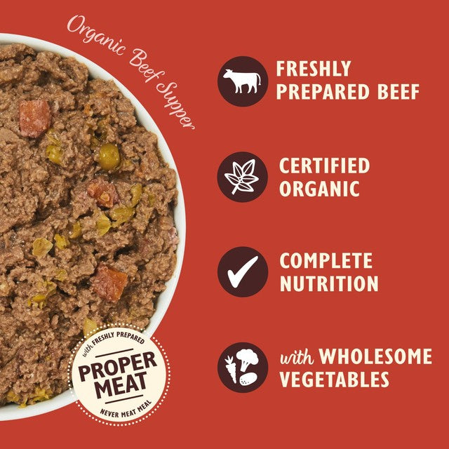 Lily's Kitchen beef and spelt wet dog food 150g, UK version