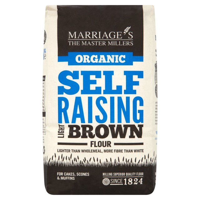 Marriage's Self Raising Light Brown Flour 1kg, imported from the UK