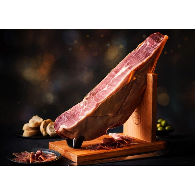 M&S Serrano ham joint with carving accessories 2.5kg, imported from the UK