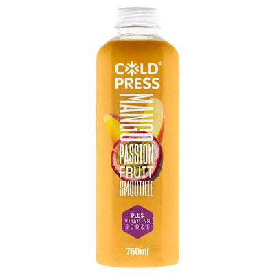 Kaltgepresster Mango-Passionsfrucht-Smoothie plus Vitamine Fruchtmischung 750ml