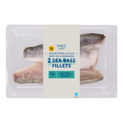 M&S M&S 2 Wolfsbarschfilets 180g - Online bei McGrocer kaufen