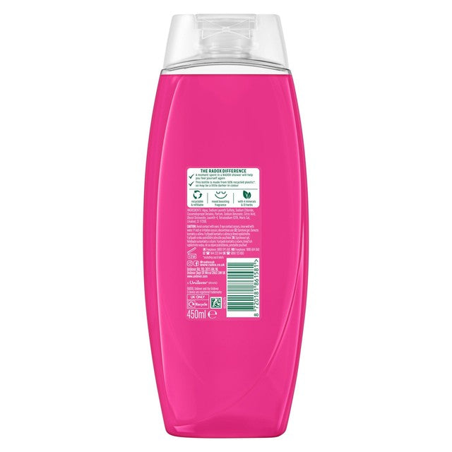 Radox Feel Radiant shower gel, UK version