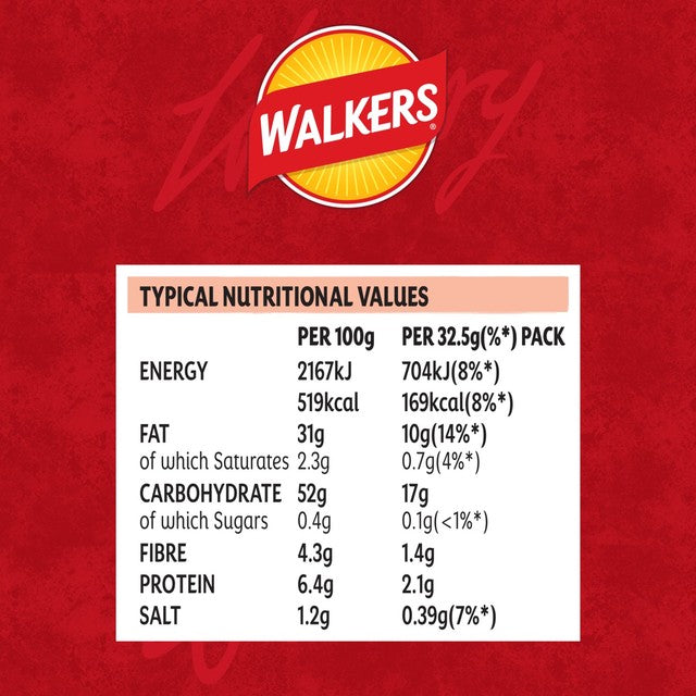 Walkers Ready Salted crisps - British product
