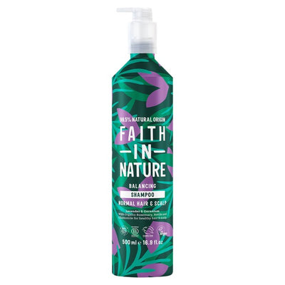 M&S Faith In Nature Lavender & Geranium Shampoo in Aluminium Bottle 500ml- Buy online at McGrocer