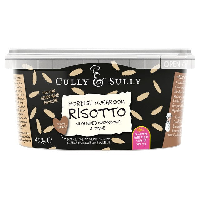 Cully and Sully mushroom risotto with mixed mushrooms and thyme 400g - British product