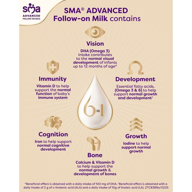 SMA Advanced 2 follow-on milk powder 800g (British brand)