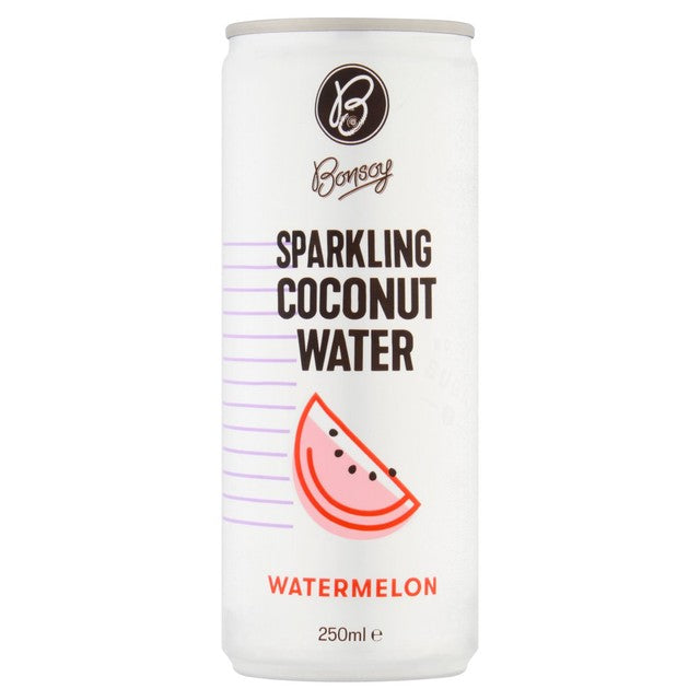Bonsoy sparkling coconut water with watermelon 250ml - British product