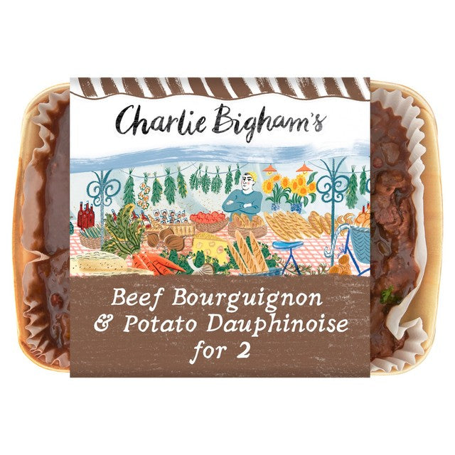 Charlie Bigham's Beef Bourguignon ready meal for two 850g - British product