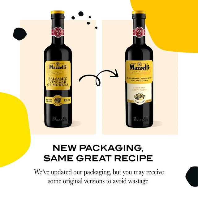 Mazzetti Yellow Label 2 leaf balsamic vinegar 500ml, imported from the UK