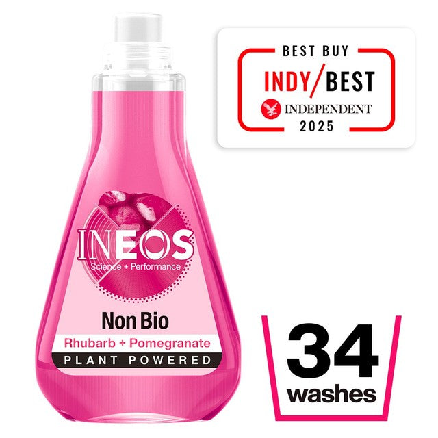INEOS Non Bio Laundry Liquid Rhubarb + Pomegranate 33 Washes, UK version