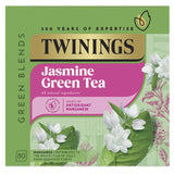 Twinings jasmine green tea teabags, imported from the UK