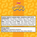 Wotsits Cheese Toastie chickpea crisps multipack 6 x 16g (British brand)