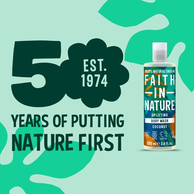 Faith In Nature Body Wash Coconut 100ml - British product