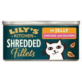 Lily's Kitchen cat food shredded chicken with salmon in jelly 70g, UK version
